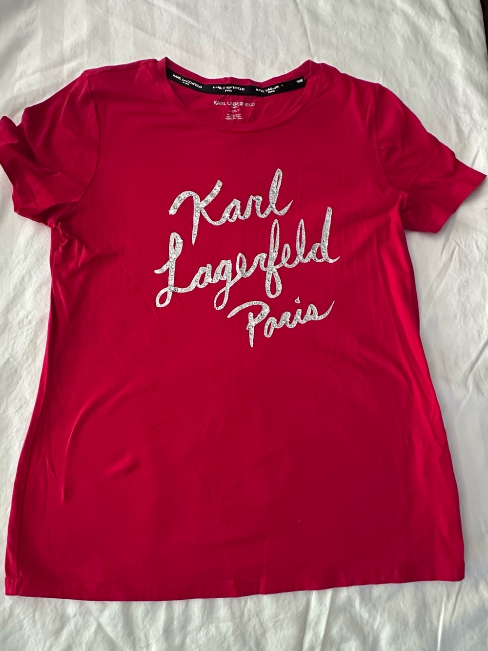 Karl Lagerfeld Paris Women's Logo Tee
